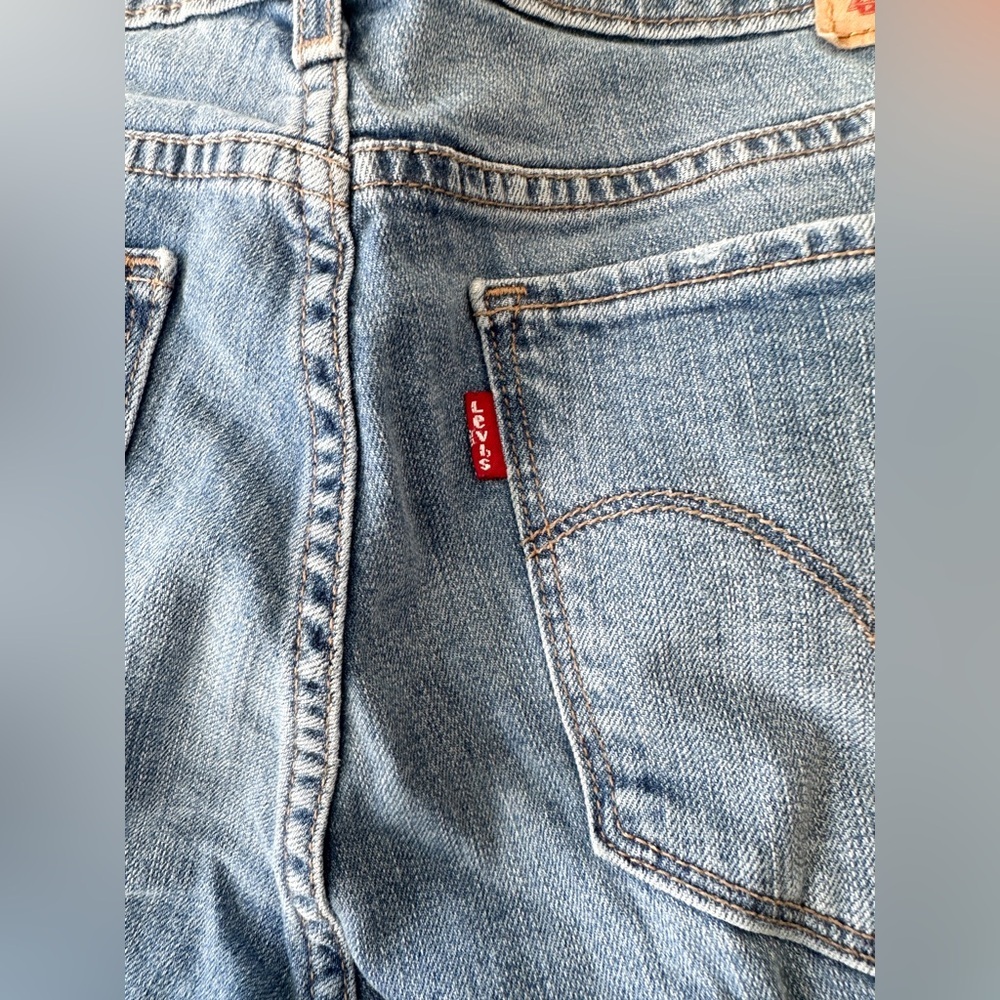 Levi 711 Skinny Denim Jeans - Mid Wash Blue / Size 30 - Picture 4 of 10
